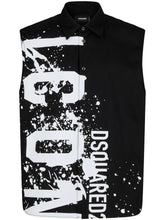 logo print cotton shirt